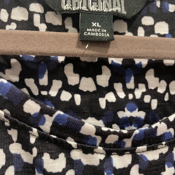 Nicole Miller Printed faux Wrap Dress - sz XL - Picture 4 of 4